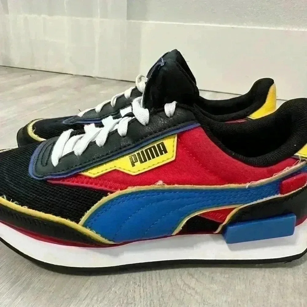 Puma Future Rider Smiley World Kids Multi Color Casual Shoes Sneakers Size 5C